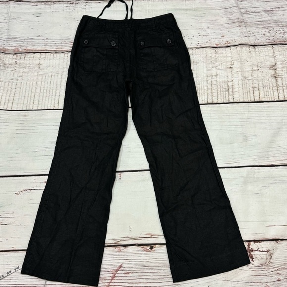 LIZ CLAIBORNE SLOANE 100% Linen women’s straight fit  trousers 4 Vintage Y2K EUC - Picture 11 of 12